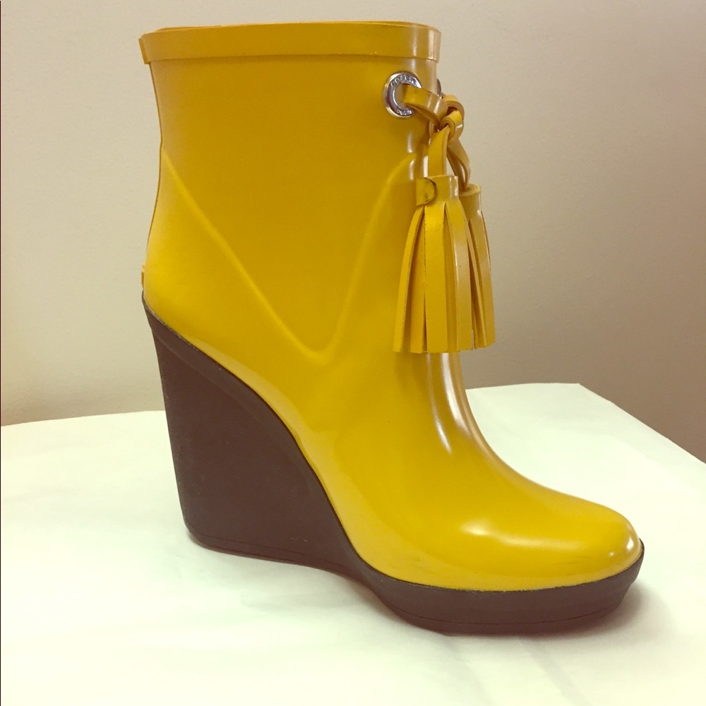 COACH Bina Wedge Rain boot